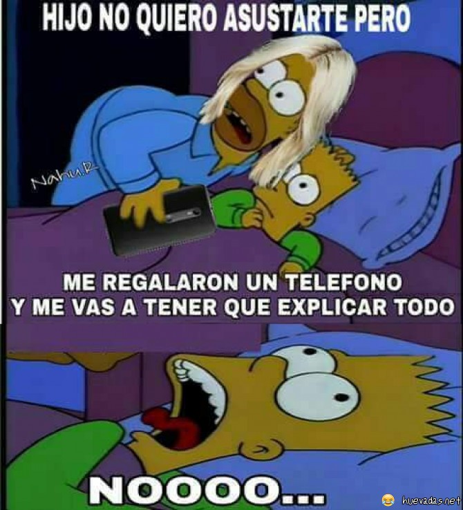 Cuando tu mamá o papá tienen teléfono nuevo