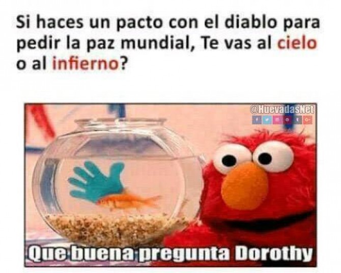 Que buena pregunta Dorothy xdxd