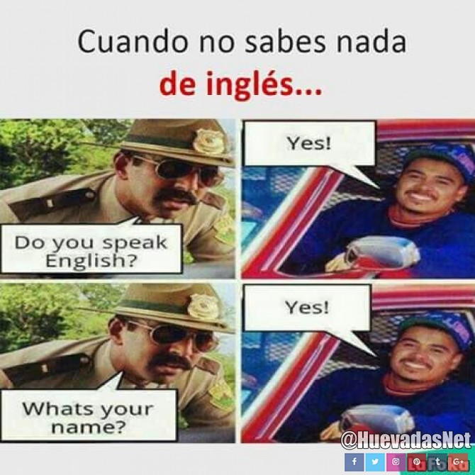 Yo hablando Inglés xd